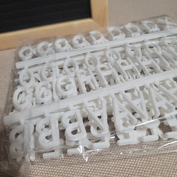 6/$25 Black Felt Letter Board with Wooden Frame - Picture 5 of 5